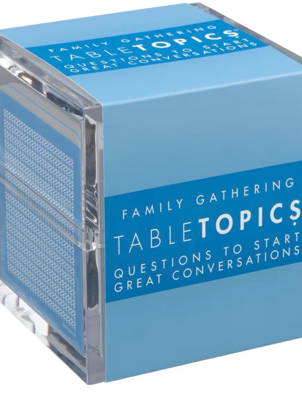 TableTopics Family Gathering Conversation Card Game - Blue